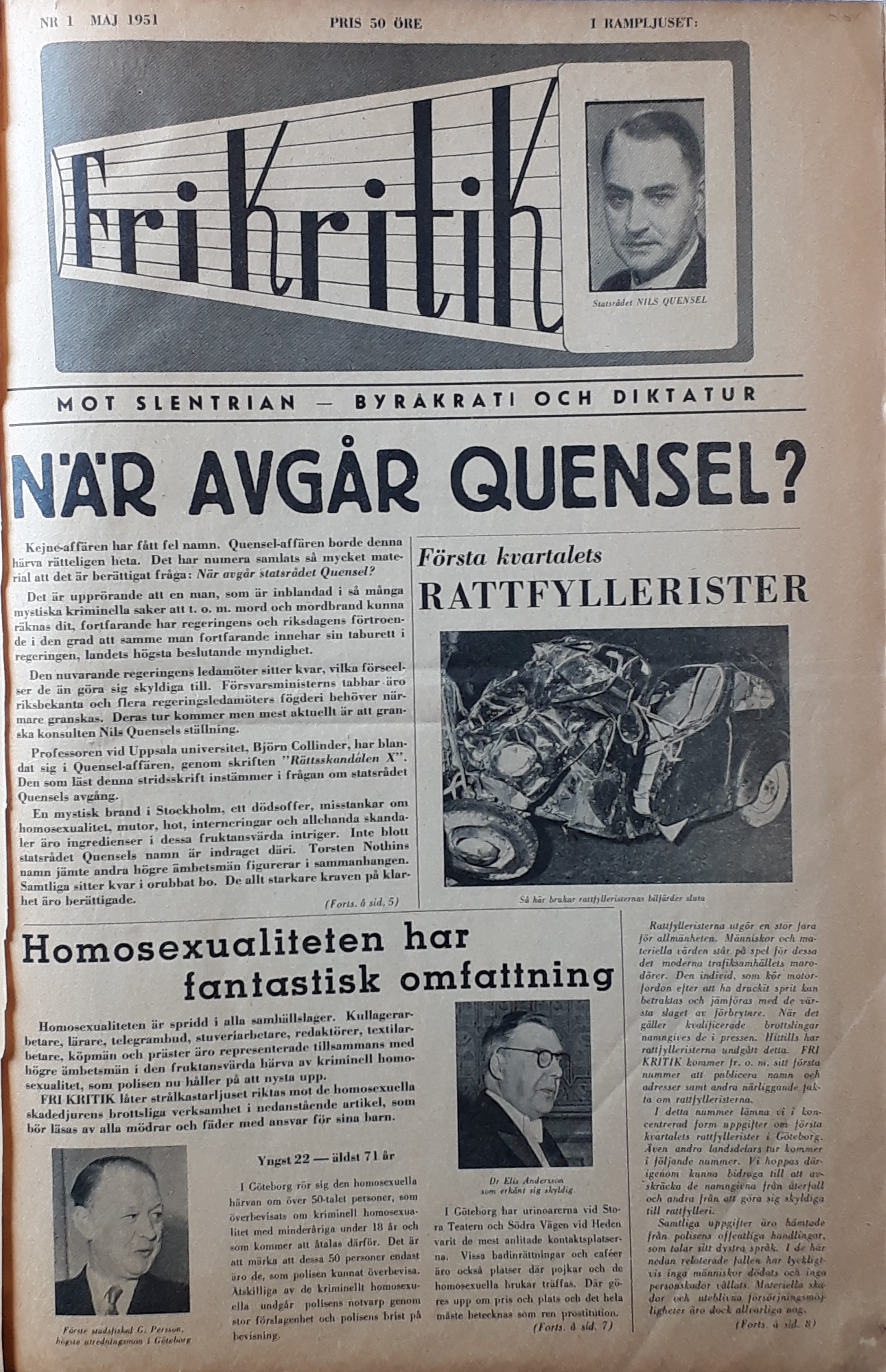 Photo of front page